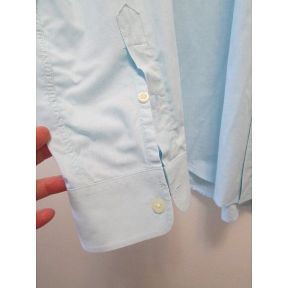 Gap Classic Oxford Shirt in Standard Fit light Turquoise Large - Picture 8 of 10